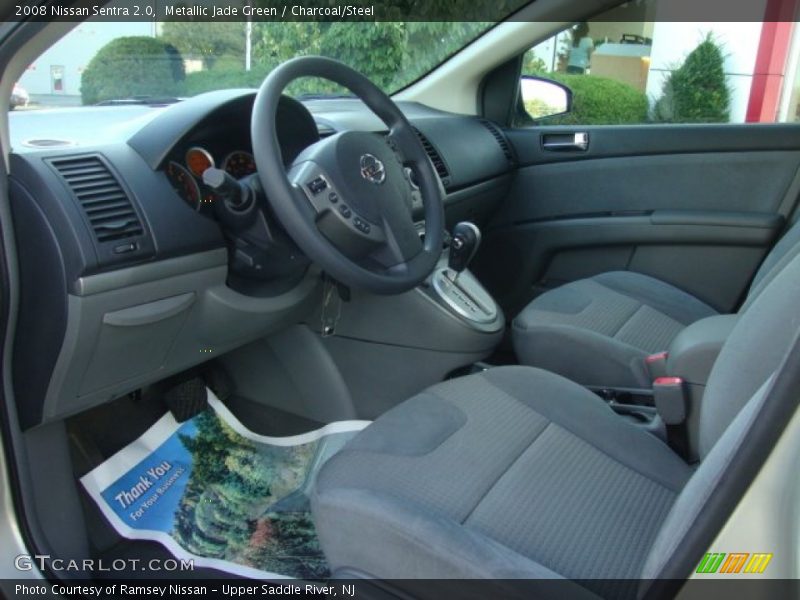 Metallic Jade Green / Charcoal/Steel 2008 Nissan Sentra 2.0