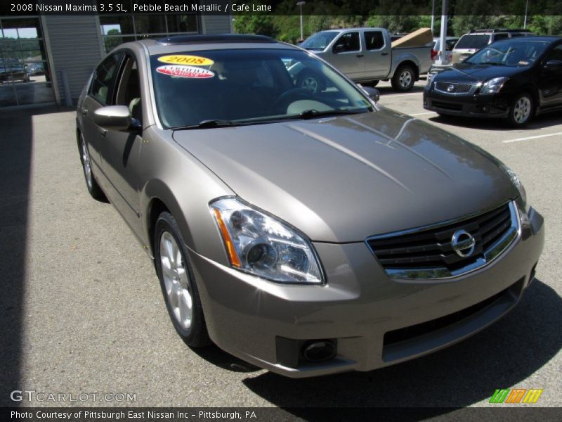 Pebble Beach Metallic / Cafe Latte 2008 Nissan Maxima 3.5 SL