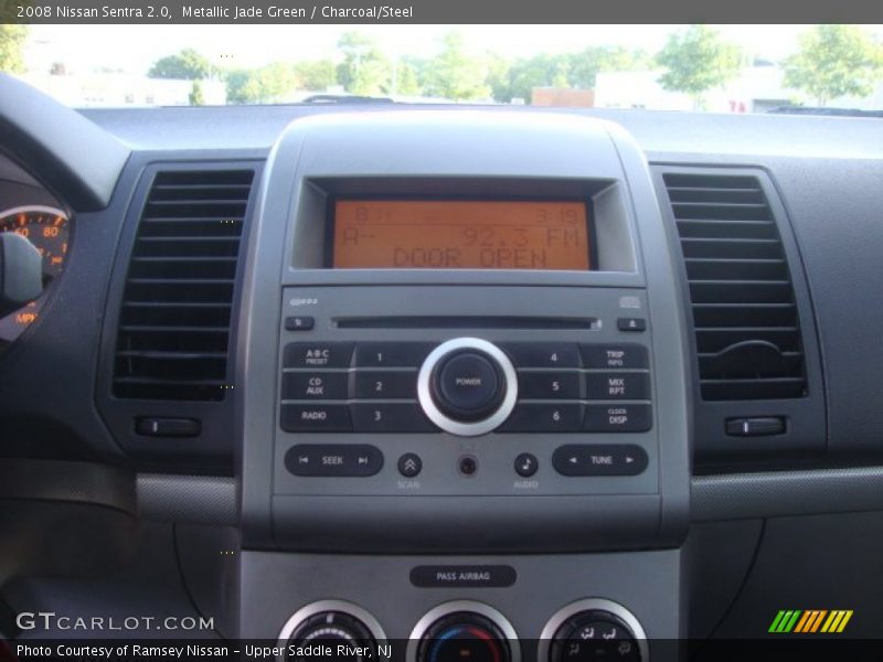 Metallic Jade Green / Charcoal/Steel 2008 Nissan Sentra 2.0