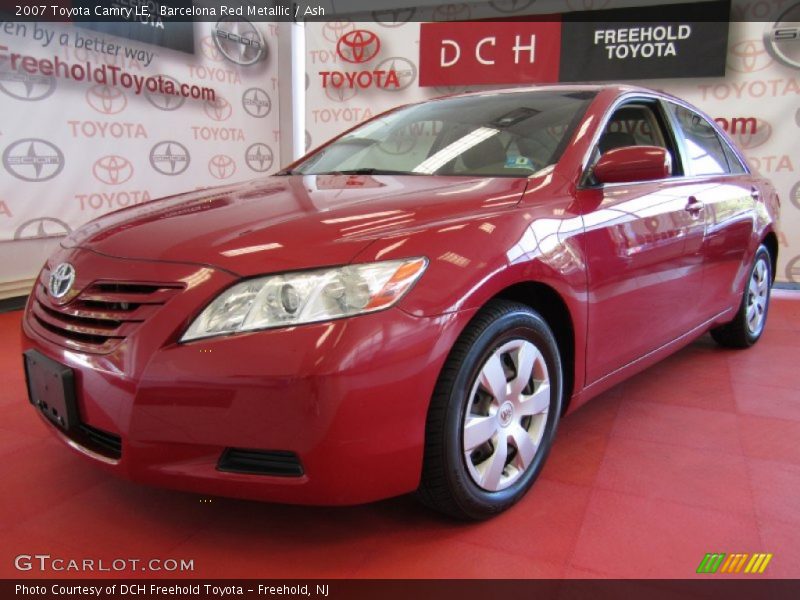 Barcelona Red Metallic / Ash 2007 Toyota Camry LE