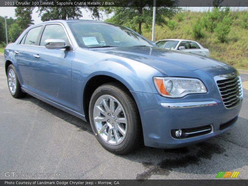 Sapphire Crystal Metallic / Black 2011 Chrysler 300 Limited