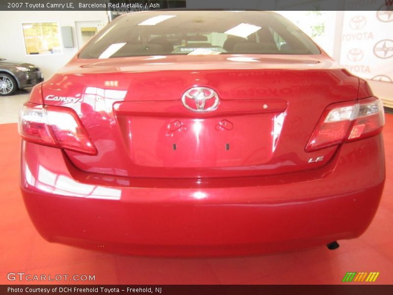 Barcelona Red Metallic / Ash 2007 Toyota Camry LE
