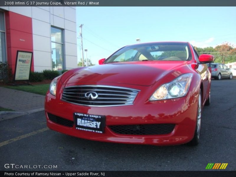Vibrant Red / Wheat 2008 Infiniti G 37 Journey Coupe