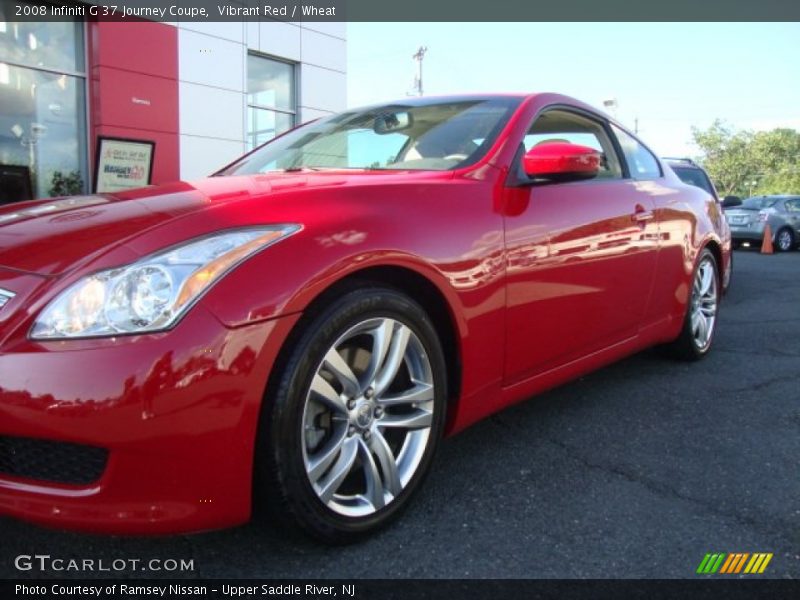 Vibrant Red / Wheat 2008 Infiniti G 37 Journey Coupe