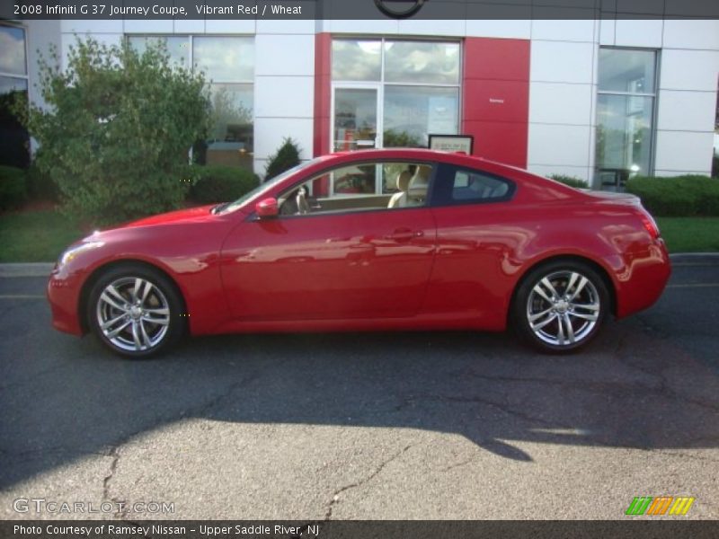 Vibrant Red / Wheat 2008 Infiniti G 37 Journey Coupe