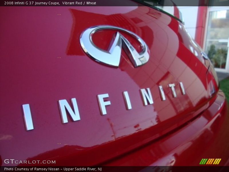 Vibrant Red / Wheat 2008 Infiniti G 37 Journey Coupe