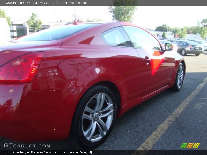 Vibrant Red / Wheat 2008 Infiniti G 37 Journey Coupe