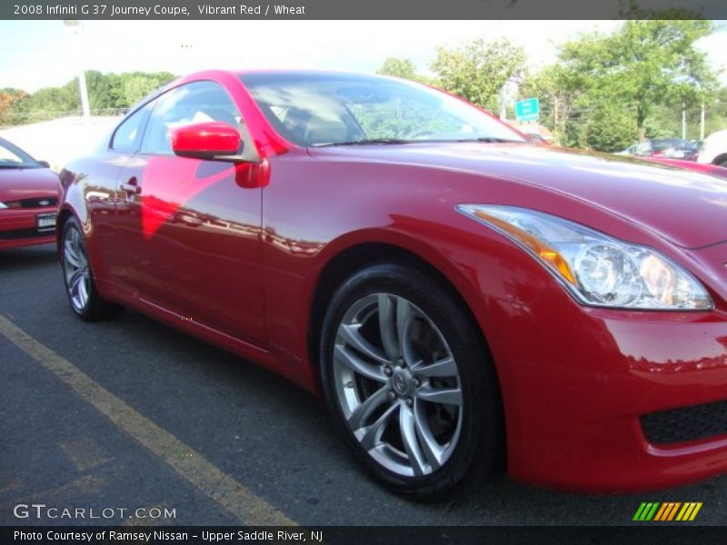 Vibrant Red / Wheat 2008 Infiniti G 37 Journey Coupe