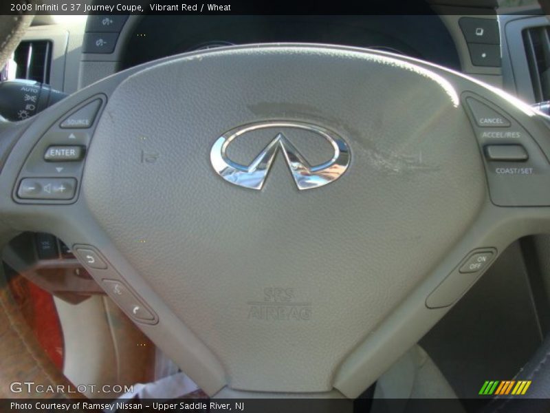 Vibrant Red / Wheat 2008 Infiniti G 37 Journey Coupe