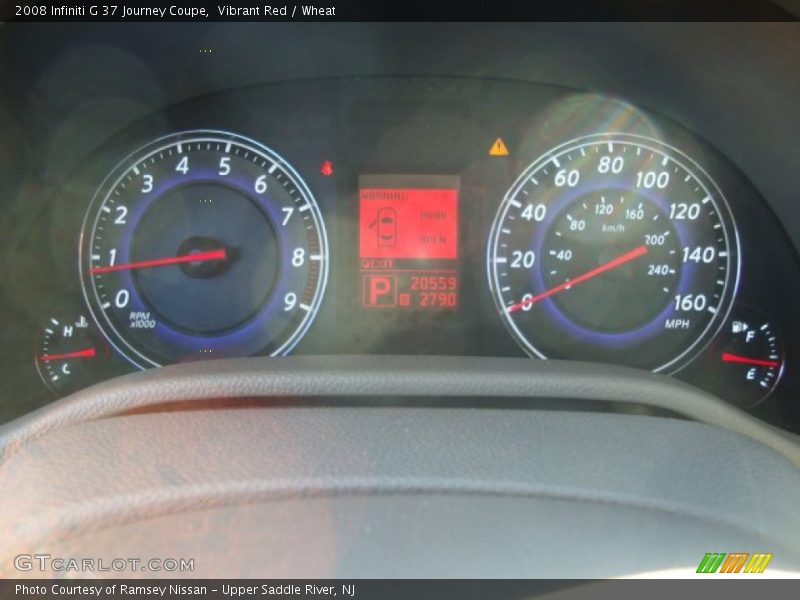 Vibrant Red / Wheat 2008 Infiniti G 37 Journey Coupe