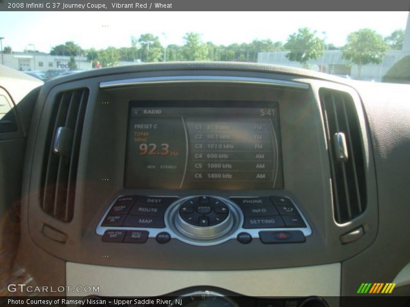 Vibrant Red / Wheat 2008 Infiniti G 37 Journey Coupe