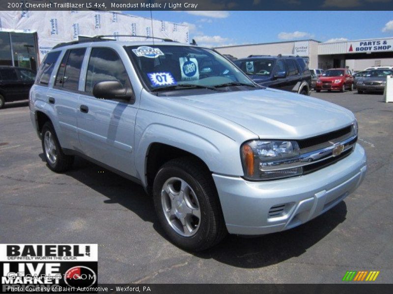 Moondust Metallic / Light Gray 2007 Chevrolet TrailBlazer LS 4x4