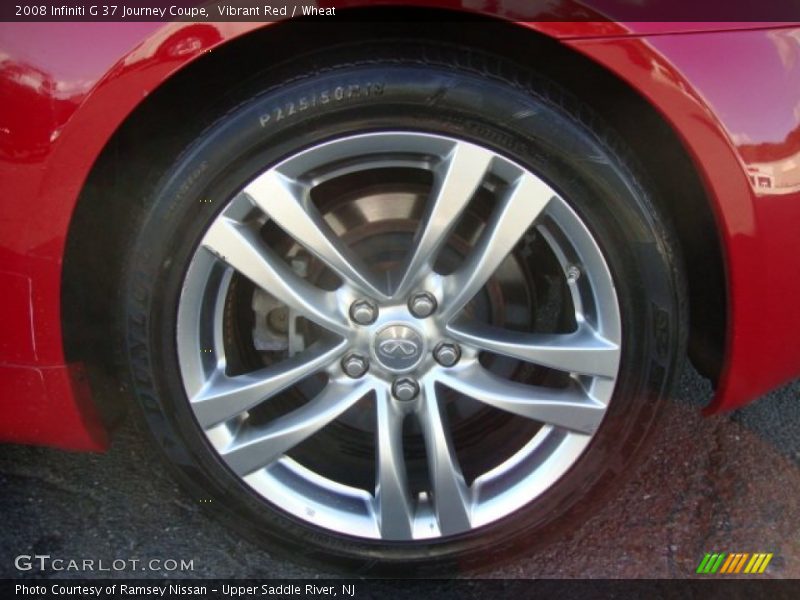 Vibrant Red / Wheat 2008 Infiniti G 37 Journey Coupe
