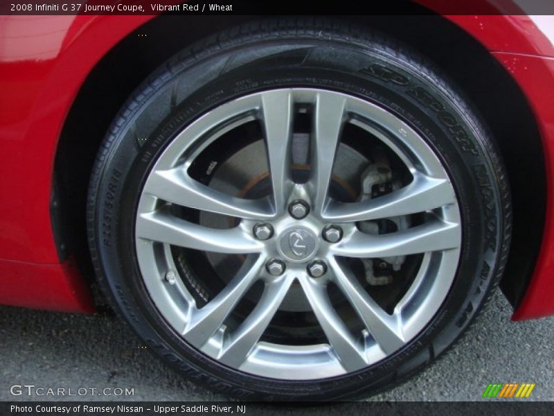Vibrant Red / Wheat 2008 Infiniti G 37 Journey Coupe