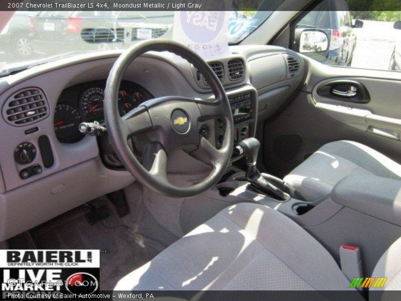 Moondust Metallic / Light Gray 2007 Chevrolet TrailBlazer LS 4x4
