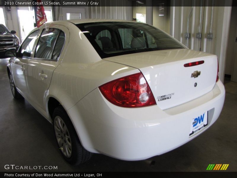 Summit White / Gray 2010 Chevrolet Cobalt LS Sedan