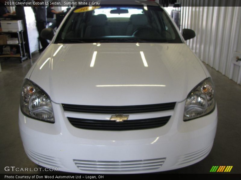 Summit White / Gray 2010 Chevrolet Cobalt LS Sedan