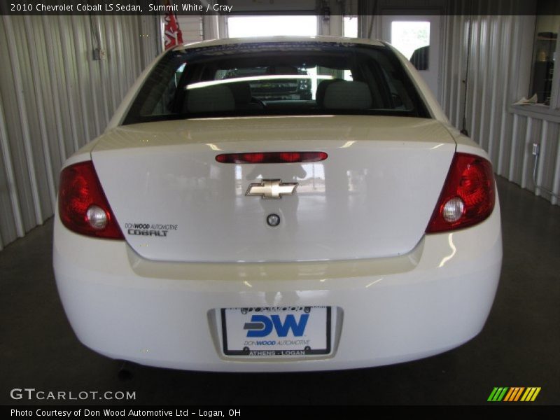 Summit White / Gray 2010 Chevrolet Cobalt LS Sedan