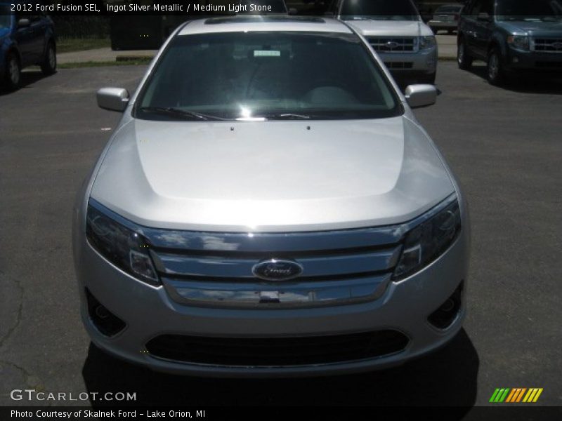 Ingot Silver Metallic / Medium Light Stone 2012 Ford Fusion SEL