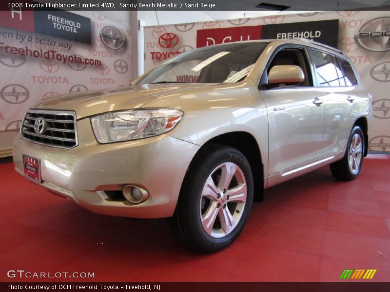 Sandy Beach Metallic / Sand Beige 2008 Toyota Highlander Limited 4WD