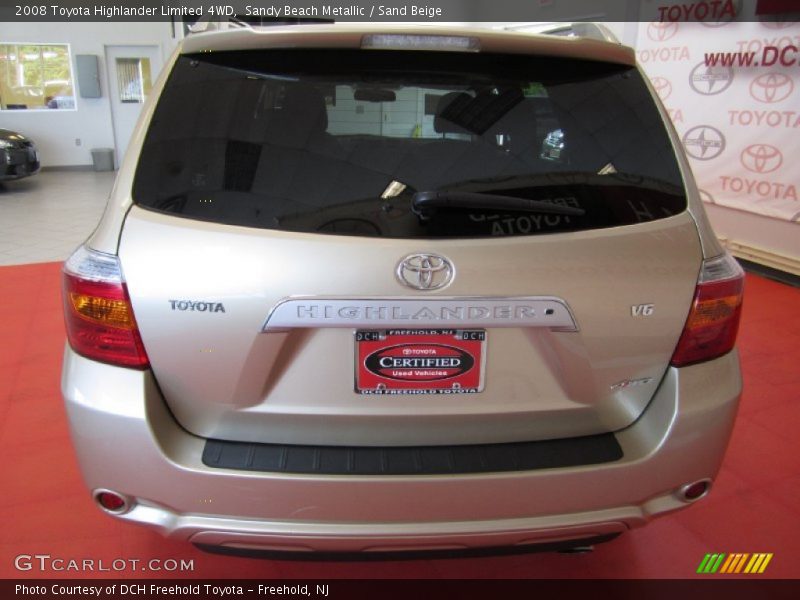 Sandy Beach Metallic / Sand Beige 2008 Toyota Highlander Limited 4WD