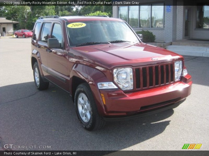 Red Rock Crystal Pearl / Dark Slate Gray 2009 Jeep Liberty Rocky Mountain Edition 4x4
