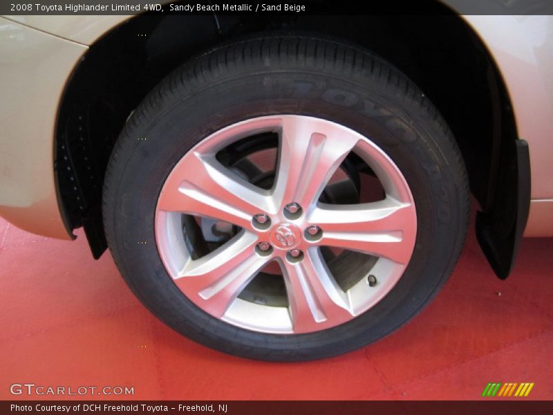 Sandy Beach Metallic / Sand Beige 2008 Toyota Highlander Limited 4WD