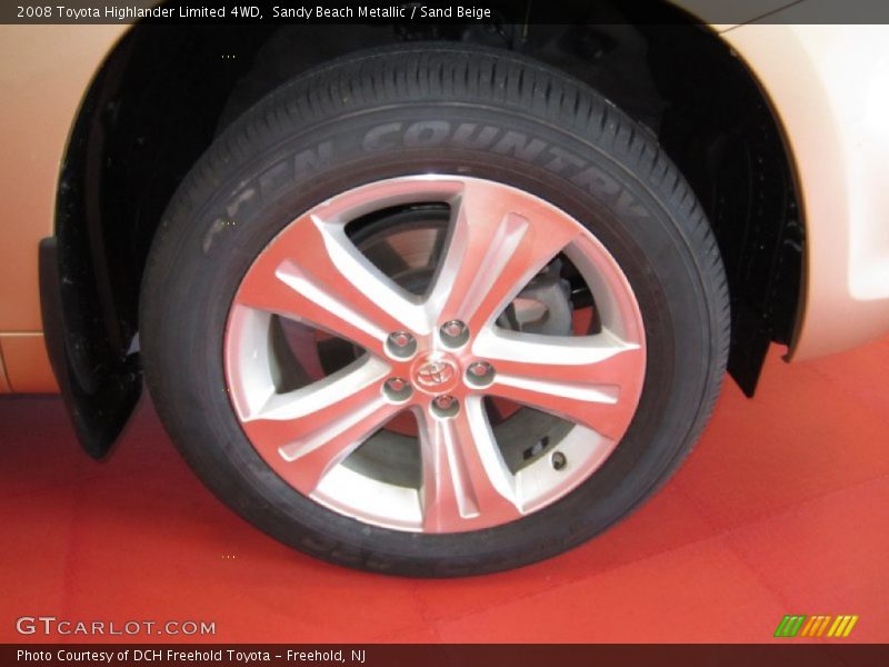 Sandy Beach Metallic / Sand Beige 2008 Toyota Highlander Limited 4WD