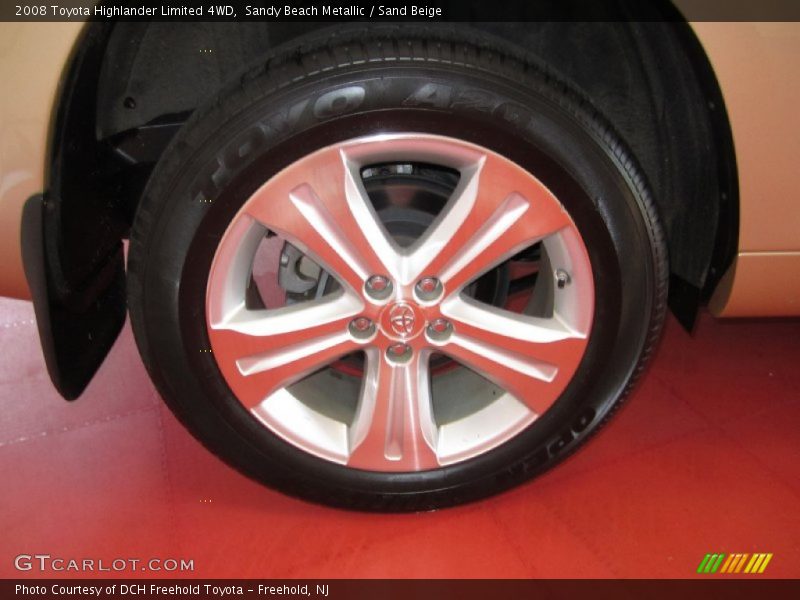 Sandy Beach Metallic / Sand Beige 2008 Toyota Highlander Limited 4WD