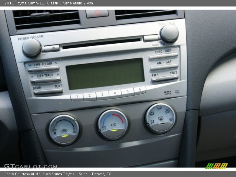 Classic Silver Metallic / Ash 2011 Toyota Camry LE