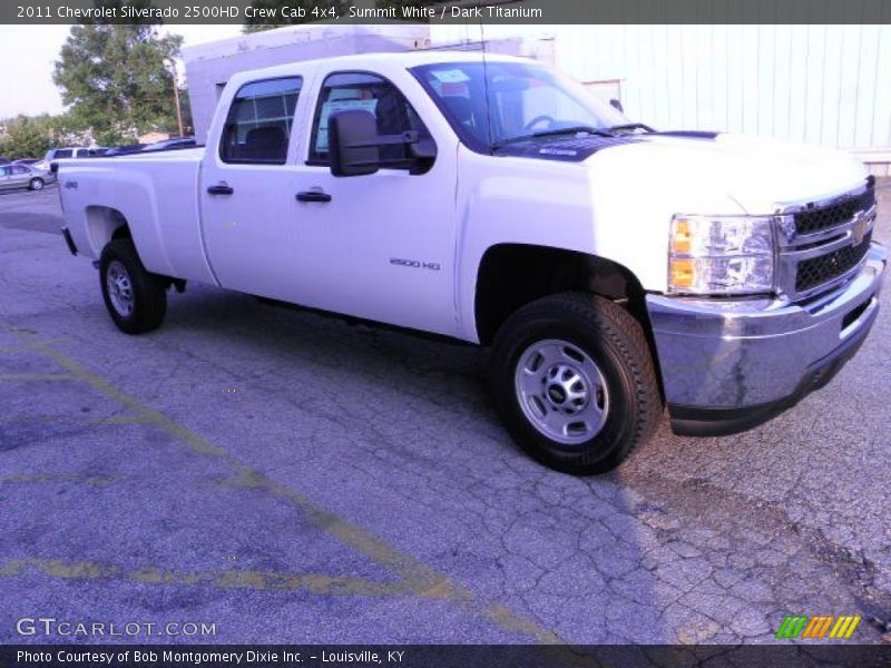 Summit White / Dark Titanium 2011 Chevrolet Silverado 2500HD Crew Cab 4x4