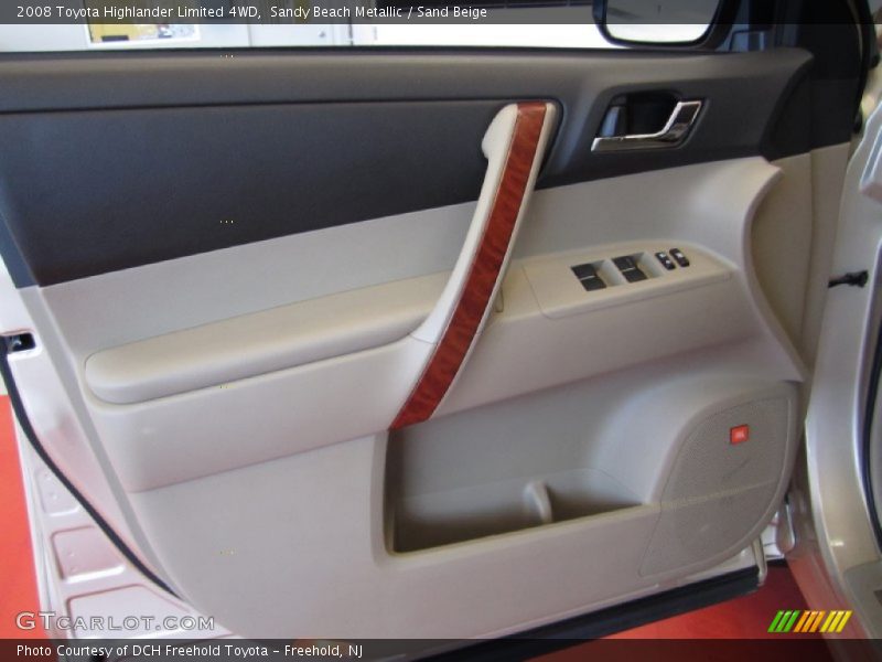 Sandy Beach Metallic / Sand Beige 2008 Toyota Highlander Limited 4WD