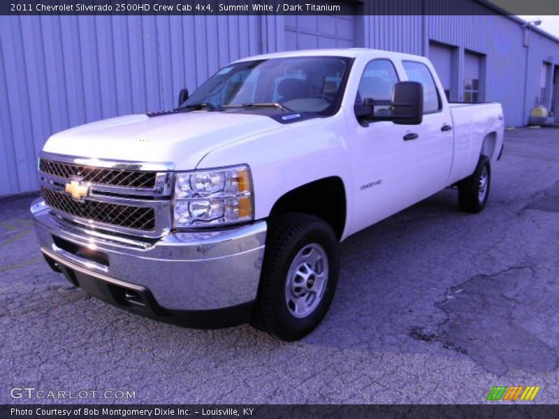 Summit White / Dark Titanium 2011 Chevrolet Silverado 2500HD Crew Cab 4x4
