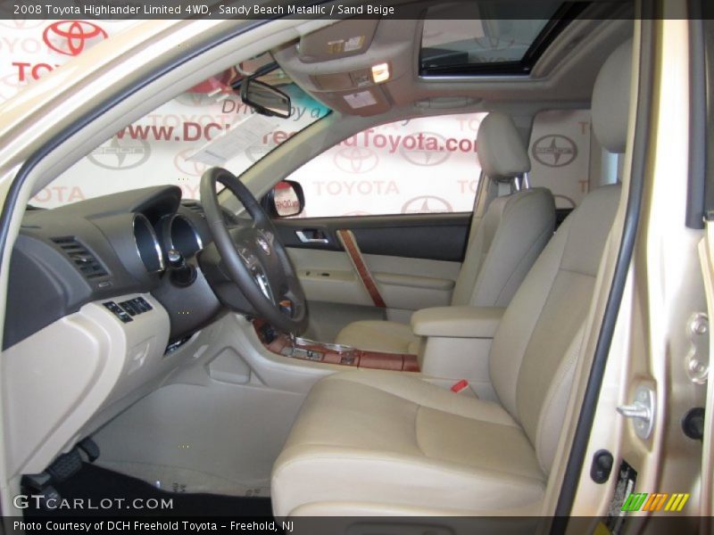Sandy Beach Metallic / Sand Beige 2008 Toyota Highlander Limited 4WD