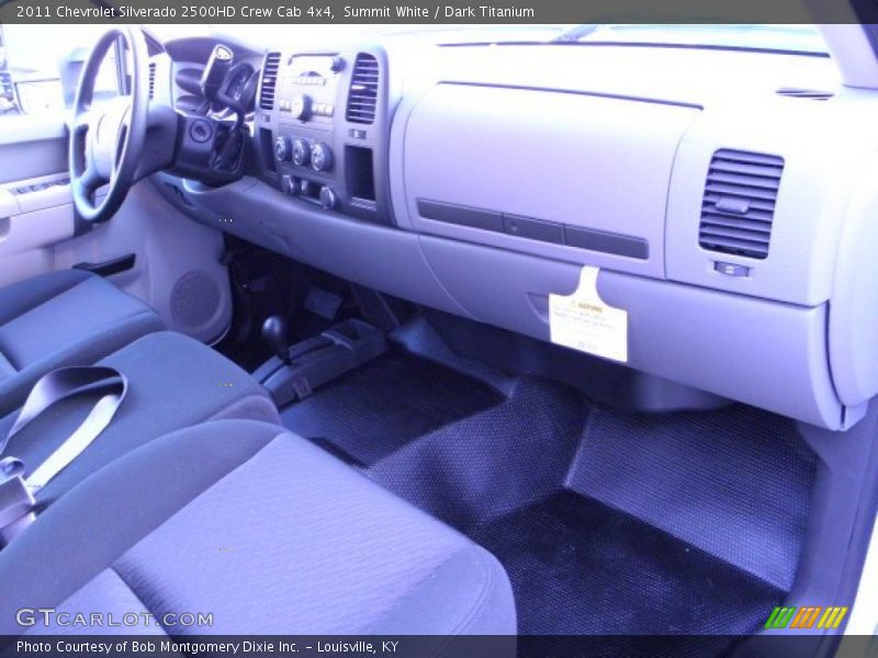 Summit White / Dark Titanium 2011 Chevrolet Silverado 2500HD Crew Cab 4x4