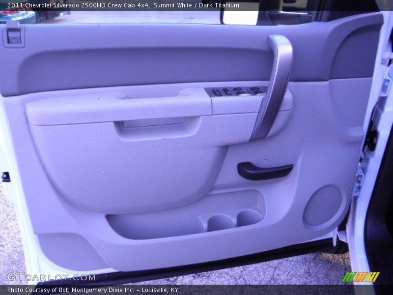 Summit White / Dark Titanium 2011 Chevrolet Silverado 2500HD Crew Cab 4x4