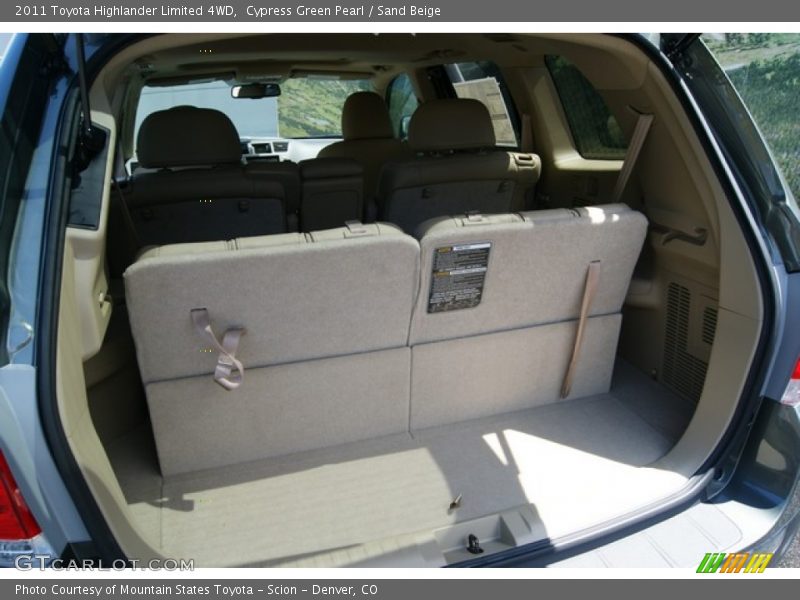 Cypress Green Pearl / Sand Beige 2011 Toyota Highlander Limited 4WD