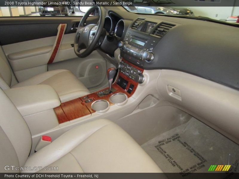 Sandy Beach Metallic / Sand Beige 2008 Toyota Highlander Limited 4WD