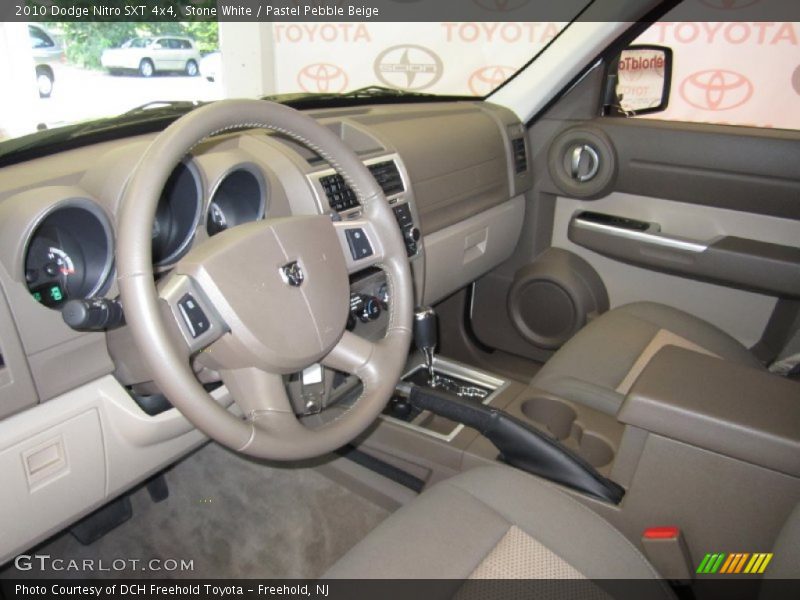 Stone White / Pastel Pebble Beige 2010 Dodge Nitro SXT 4x4