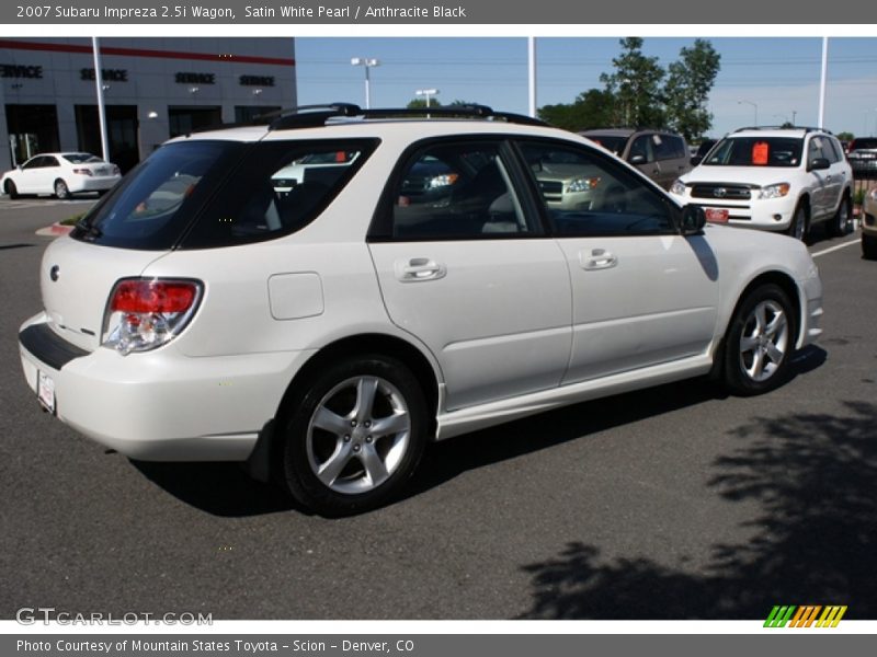 Satin White Pearl / Anthracite Black 2007 Subaru Impreza 2.5i Wagon