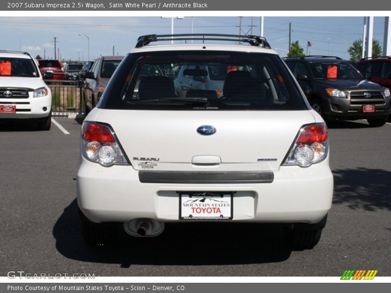 Satin White Pearl / Anthracite Black 2007 Subaru Impreza 2.5i Wagon