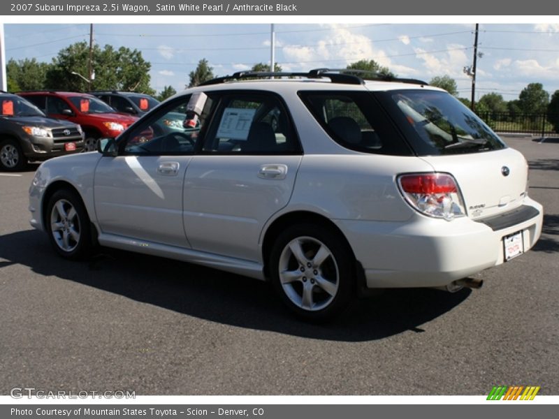 Satin White Pearl / Anthracite Black 2007 Subaru Impreza 2.5i Wagon