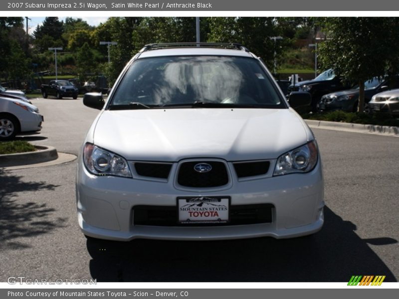 Satin White Pearl / Anthracite Black 2007 Subaru Impreza 2.5i Wagon