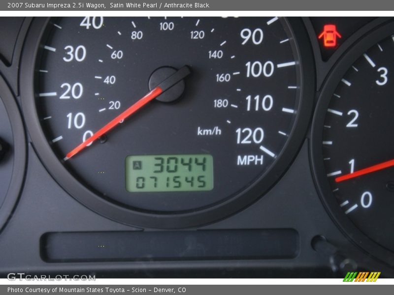 Satin White Pearl / Anthracite Black 2007 Subaru Impreza 2.5i Wagon
