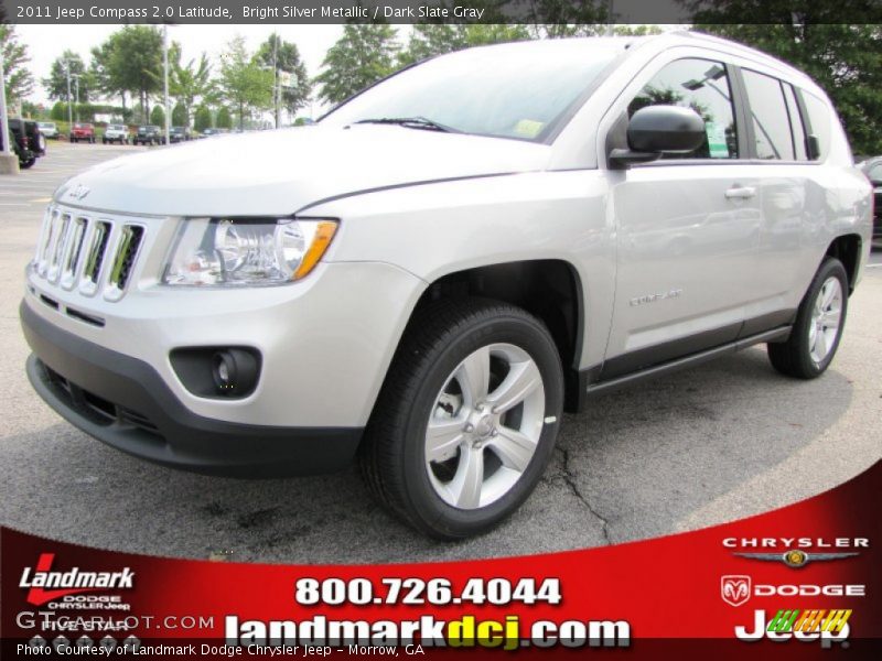 Bright Silver Metallic / Dark Slate Gray 2011 Jeep Compass 2.0 Latitude