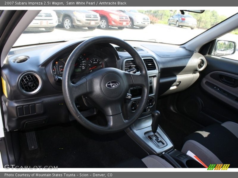 Satin White Pearl / Anthracite Black 2007 Subaru Impreza 2.5i Wagon