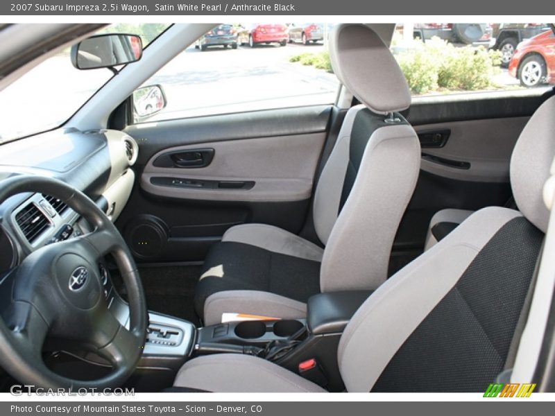 Satin White Pearl / Anthracite Black 2007 Subaru Impreza 2.5i Wagon