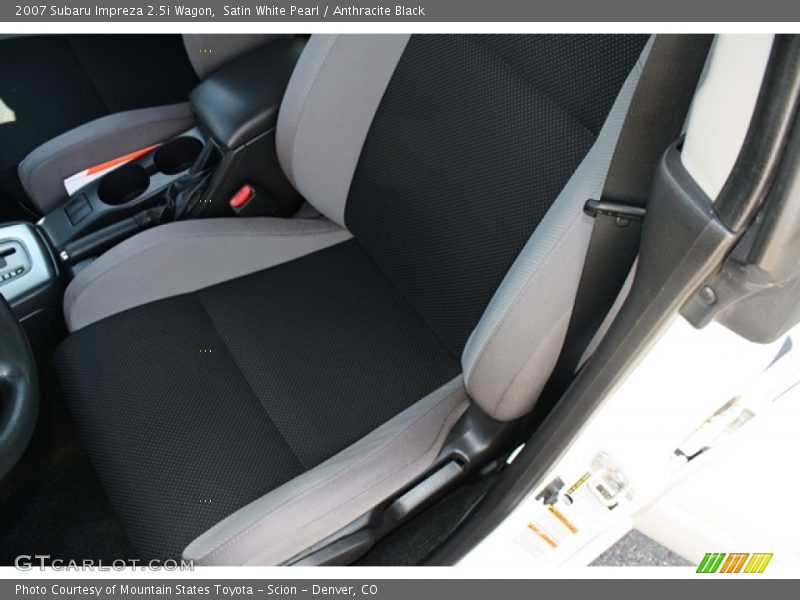 Satin White Pearl / Anthracite Black 2007 Subaru Impreza 2.5i Wagon