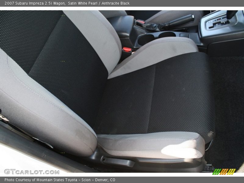 Satin White Pearl / Anthracite Black 2007 Subaru Impreza 2.5i Wagon