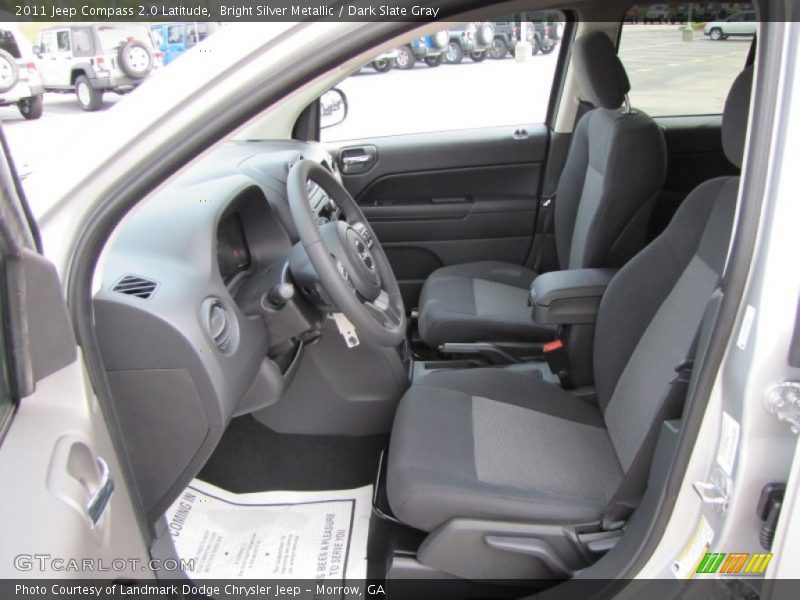 Bright Silver Metallic / Dark Slate Gray 2011 Jeep Compass 2.0 Latitude